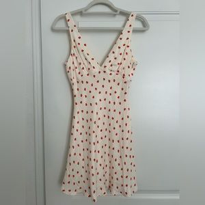 Zara Strawberry Satin Dress